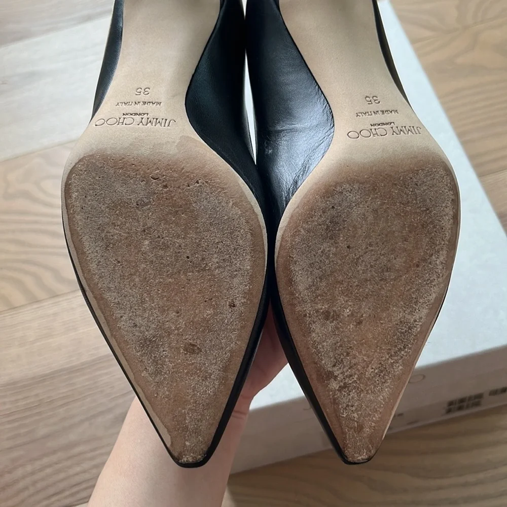 Jimmy Choo - Romy 60mm Leather Pumps